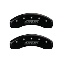 Load image into Gallery viewer, MGP 4 Caliper Covers Engraved Front &amp; Rear Gen 5/SS Black finish silver ch Caliper Covers MGP
