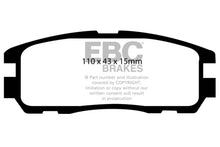 Load image into Gallery viewer, EBC 96-98 Acura SLX 3.2 Yellowstuff Rear Brake Pads Brake Pads - Performance EBC   
