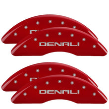 Load image into Gallery viewer, MGP 4 Caliper Covers Engraved Front &amp; Rear MOPAR Red finish silver ch Caliper Covers MGP
