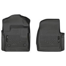 Load image into Gallery viewer, Husky Liners 17 Ford F-250 F-350 Super Duty Standard Cab WeatherBeater Black Front Floor Liners Floor Mats - Rubber Husky Liners
