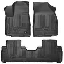 Load image into Gallery viewer, Husky Liners 14 Toyota Highlander Weatherbeater Black Front &amp; 2nd Seat Floor Liners Floor Mats - Rubber Husky Liners

