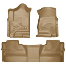 Load image into Gallery viewer, Husky Liners 14 Chevrolet Silverado/GMC Sierra WeatherBeater Tan Front &amp; 2nd Seat Floor Liners Floor Mats - Rubber Husky Liners
