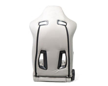 Load image into Gallery viewer, NRG Reclinable Sport Seats (Pair) The Arrow Grey Vinyl w/ Pressed NRG logo w/ Grey Stitch Reclineable Seats NRG
