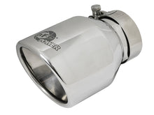 Load image into Gallery viewer, aFe MACH Force-Xp 304 SS Clamp-On Exhaust Tip 2.5in. Inlet / 4in. Outlet / 6in. L - Polished Tips aFe
