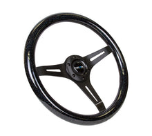 Load image into Gallery viewer, NRG Classic Wood Grain Steering Wheel (350mm) Black Sparkled Grip w/Black 3-Spoke Center Steering Wheels NRG
