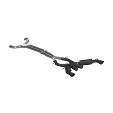 Load image into Gallery viewer, MBRP 16-19 Chevrolet Camaro SS 6 Speed 3in Dual Cat Back w/ 4.5in OD Tips - Black (Non NPP Models) Catback MBRP
