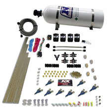 Load image into Gallery viewer, Nitrous Express 8 Cyl Piranha Direct Port 4 Solenoids Nitrous Kit (200-500HP EFI Jets) w/15lb Bottle Nitrous Systems Nitrous Express
