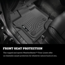 Load image into Gallery viewer, Husky Liners 21-24 Ford F-150 SuperCrew Weatherbeater Black Front &amp; 2nd Seat Floor Liners Floor Mats - Rubber Husky Liners   
