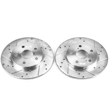 Load image into Gallery viewer, Power Stop 09-10 Pontiac Vibe Rear Evolution Drilled &amp; Slotted Rotors - Pair Brake Rotors - Slot &amp; Drilled PowerStop   
