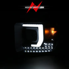 Load image into Gallery viewer, ANZO 2014-2015 Gmc Sierra 1500HD Projector Plank Style Headlight Black W/ Drl Headlights ANZO

