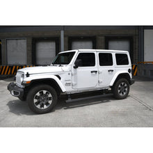Load image into Gallery viewer, RealTruck 18-24 Jeep Wrangler 4dr VoltStep Electric Running Board Kit (Drilling Req.) - Tex. Blk Running Boards Go Rhino
