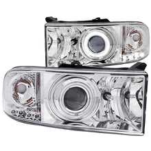 Load image into Gallery viewer, ANZO 1994-2001 Dodge Ram Projector Headlights w/ Halo Chrome Headlights ANZO
