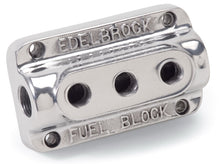 Load image into Gallery viewer, Edelbrock Fuel Block Triple Polished Carburetors Edelbrock
