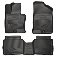 Load image into Gallery viewer, Husky Liners 11-14 Kia Optima Weatherbeater Black Front &amp; 2nd Seat Floor Liners Floor Mats - Rubber Husky Liners
