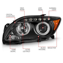 Load image into Gallery viewer, ANZO 2005-2010 Scion Tc Projector Headlights w/ Halo Black (CCFL) Headlights ANZO
