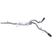 Gibson 14-18 GMC Sierra 1500 Denali 6.2L 3.5in/2.25in Cat-Back Dual Extreme Exhaust - Black Elite Catback Gibson