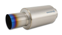 Load image into Gallery viewer, Vibrant Titanium Muffler w/Straight Cut Burnt Tip 4in Inlet / 4in Outlet Muffler Vibrant
