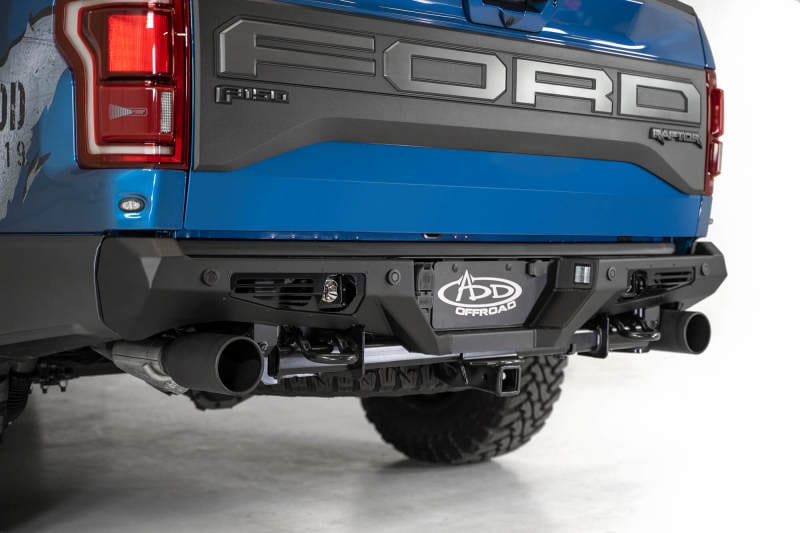 Addictive Desert Designs ADDR110011370103 Addictive Desert Designs 17-20 Ford Raptor F-150 Bomber Rear Bumper w/ Backup Sensor Cutouts