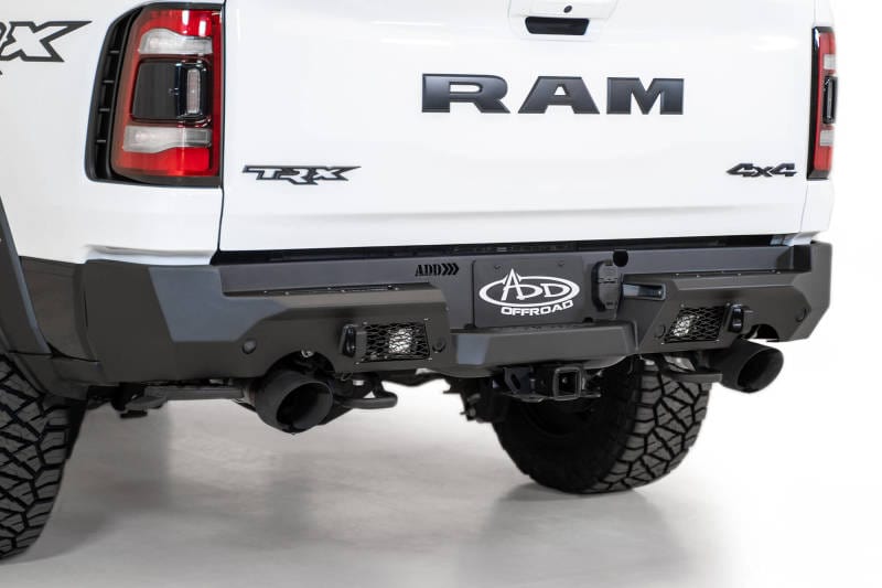 Addictive Desert Designs ADDR620081280103 Addictive Desert Designs 2021 Dodge RAM 1500 TRX Stealth Fighter Rear Bumper - Hammer Black