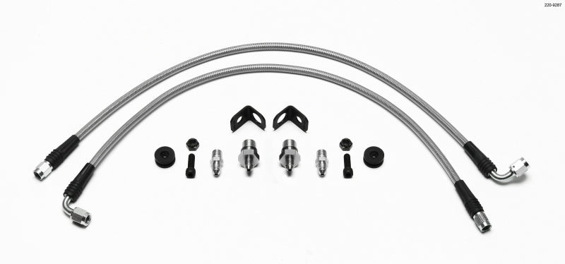 Wilwood Flexline Kit Front Mitsubishi EVO VIII Brake Line Kits Wilwood