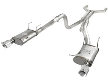 Load image into Gallery viewer, aFe MACHForce XP Cat-Back Exhaust 3in SS w/ Polished Tips 11-14 Ford Mustang GT V8 5.0L Catback aFe
