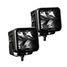 Load image into Gallery viewer, Go Rhino Xplor Blackout Series Cube LED Spot Light Kit (Surface/Threaded Stud Mnt) 2x2 - Blk (Pair) Light Bars &amp; Cubes Go Rhino   
