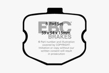 Load image into Gallery viewer, EBC 10-13 Chevrolet Corvette (C6) 6.2 Grand Sport Yellowstuff Rear Brake Pads Brake Pads - Performance EBC   
