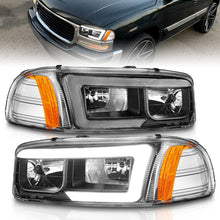 Load image into Gallery viewer, Anzo 99-17 GMC Sierra/Denali Headlights Black Amber (w/C Light Bars) Headlights ANZO
