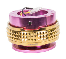 Load image into Gallery viewer, NRG Quick Release Kit - Pyramid Edition - Pink Body / Chrome Gold Pyramid Ring Quick Release Adapters NRG
