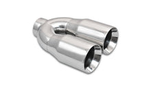 Load image into Gallery viewer, Vibrant 2.5in ID Dual 3.5in OD Round SS Tips (Double Wall, Straight Cut) Tips Vibrant
