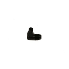 Load image into Gallery viewer, Aeromotive AER15667 Aeromotive Fitting Elbow 1/4in-MNPT to AN-08 90-Deg Black
