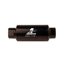 Load image into Gallery viewer, Aeromotive AER12350 Aeromotive In-Line Filter 10AN 10 Micron Microglass Element Bright-Dip Black 2in OD
