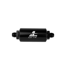 Load image into Gallery viewer, Aeromotive AER12375 Aeromotive In-Line Filter - AN-08 size Male - 10 Micron Microglass Element - Bright-Dip Black
