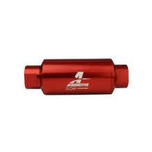 Load image into Gallery viewer, Aeromotive AER12335 Aeromotive In-Line Filter - AN-10 size - 40 Micron SS Element - Red Anodize Finish
