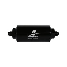 Load image into Gallery viewer, Aeromotive AER12347 Aeromotive In-Line Filter - (AN-6 Male) 10 Micron Fabric Element Bright Dip Black Finish
