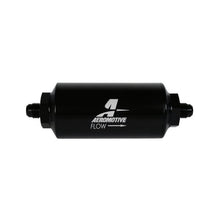 Load image into Gallery viewer, Aeromotive AER12347 Aeromotive In-Line Filter - (AN-6 Male) 10 Micron Fabric Element Bright Dip Black Finish
