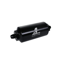Load image into Gallery viewer, Aeromotive AER12348 Aeromotive In-Line Filter - (AN-6 Male) 40 Micron Stainless Mesh Element Bright Dip Black Finish

