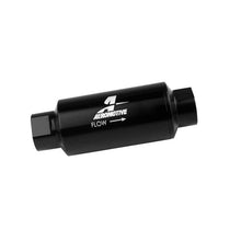 Load image into Gallery viewer, Aeromotive AER12330 Aeromotive In-Line Fuel Filter 40-M Stainless Mesh Element ORB-10 Port (Bright-Dip Black) 2in. OD
