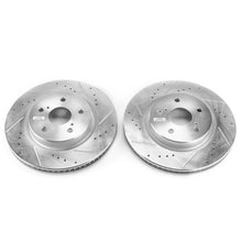 Load image into Gallery viewer, Power Stop 2019 Lexus ES350 Front Evolution Drilled &amp; Slotted Rotors - Pair Brake Rotors - Slot &amp; Drilled PowerStop   
