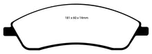 Load image into Gallery viewer, EBC 06-07 Cadillac CTS 2.8 (Sports Suspension) Yellowstuff Front Brake Pads Brake Pads - Performance EBC   

