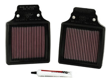 Load image into Gallery viewer, K&amp;N 00-06 Kawasaki ZX12R Ninja Replacement Air Filter (2 Per Box) Air Filters - Drop In K&amp;N Engineering   
