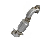 aFe AFE48-36318-1HC aFe 09-13 MINI Cooper S (R56) L4 1.6L (t) Twisted Steel Down Pipe 2-1/2in 304 Stainless Steel w/ Cat