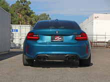 Load image into Gallery viewer, aFe AFE49-36330-1B aFe 16-18 BMW M2 L6-3.0L MACH Force-Xp 3in to 2.5in 304 SS Cat-Back Exhaust System-Quad Black Tips
