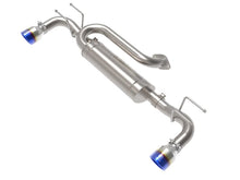 Load image into Gallery viewer, aFe AFE49-37023-L aFe 19-22 Mazda 3 L4 2.5L Takeda 3in to 2-1/2in 304 SS Axle-Back Exhaust w/ Blue Flame Tip

