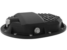 Load image into Gallery viewer, aFe AFE46-71120B aFe Power Pro Series AAM 9.5/9.76 Rear Diff Cover Black w/Mach Fins 14-19 GM Silverado/Sierra 1500
