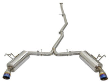 Load image into Gallery viewer, aFe AFE49-36615-L aFe POWER Takeda 16-17 Honda Civic I4-1.5L (t) 2.5-2.25in 304 SS CB Dual-Exit Exhaust Blue Tips
