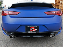 Load image into Gallery viewer, aFe AFE49-36133NM-C aFe POWER Takeda 2.5in 304 SS Axle-Back Exhaust w/ Carbon Fiber Tips 17-19 Infiniti Q60 V6-3.0L (tt)

