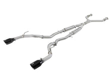 Load image into Gallery viewer, aFe AFE49-36134NM-B aFe POWER Takeda 2.5in 304 SS CB Exhaust w/ Black Tips 17-19 Infiniti Q60 V6-3.0L (tt)
