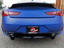 Load image into Gallery viewer, aFe AFE49-36134NM-B aFe POWER Takeda 2.5in 304 SS CB Exhaust w/ Black Tips 17-19 Infiniti Q60 V6-3.0L (tt)
