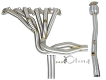 Load image into Gallery viewer, aFe AFE48-36105-YC aFe Power Twisted Steel Long Tube Header &amp; Connection Pipes (Street Series) 01-16 Nissan Patrol
